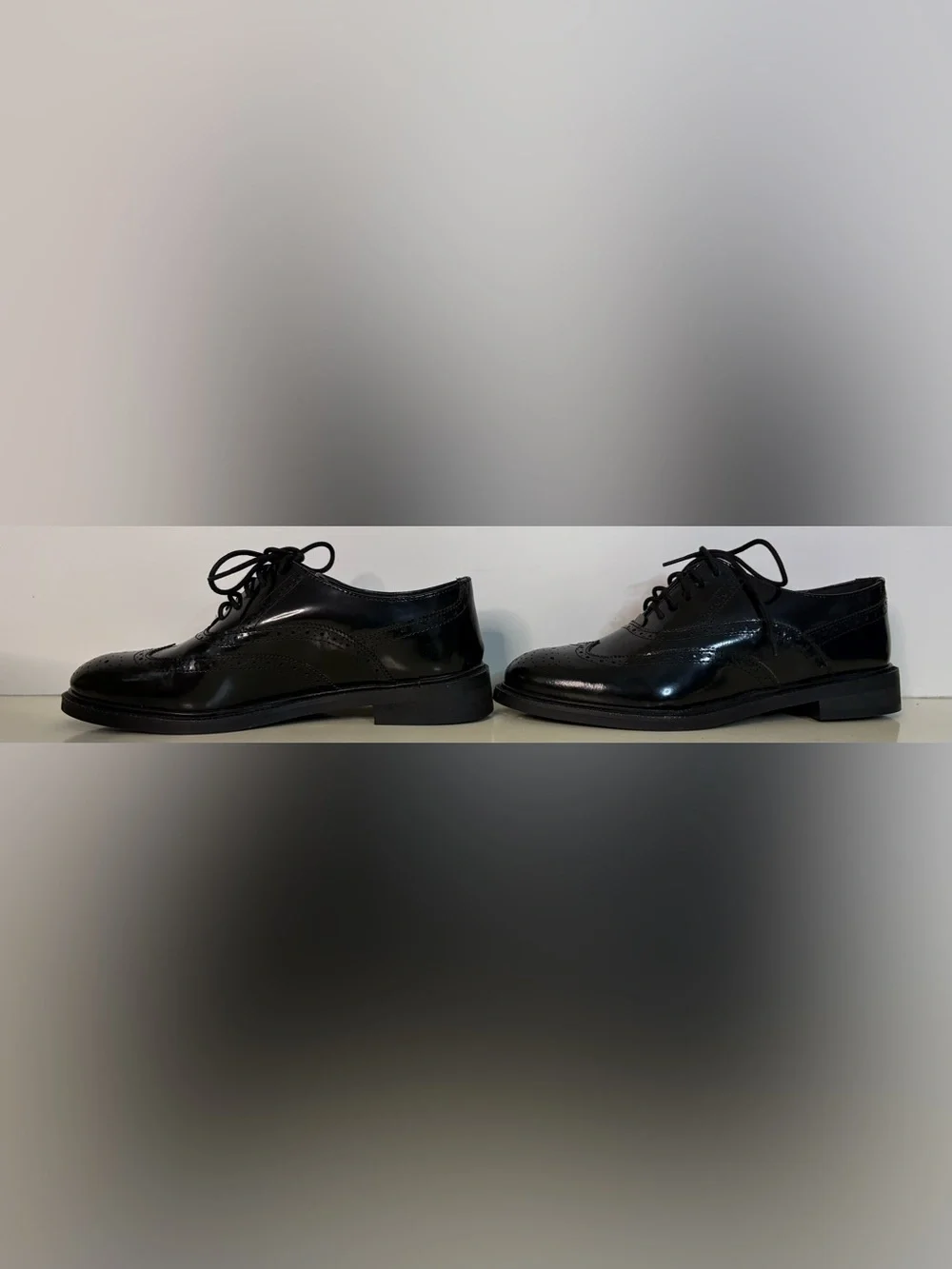 NWT Jeffrey Campbell Moyra Wingtip Black Leather Oxford Shoe 8